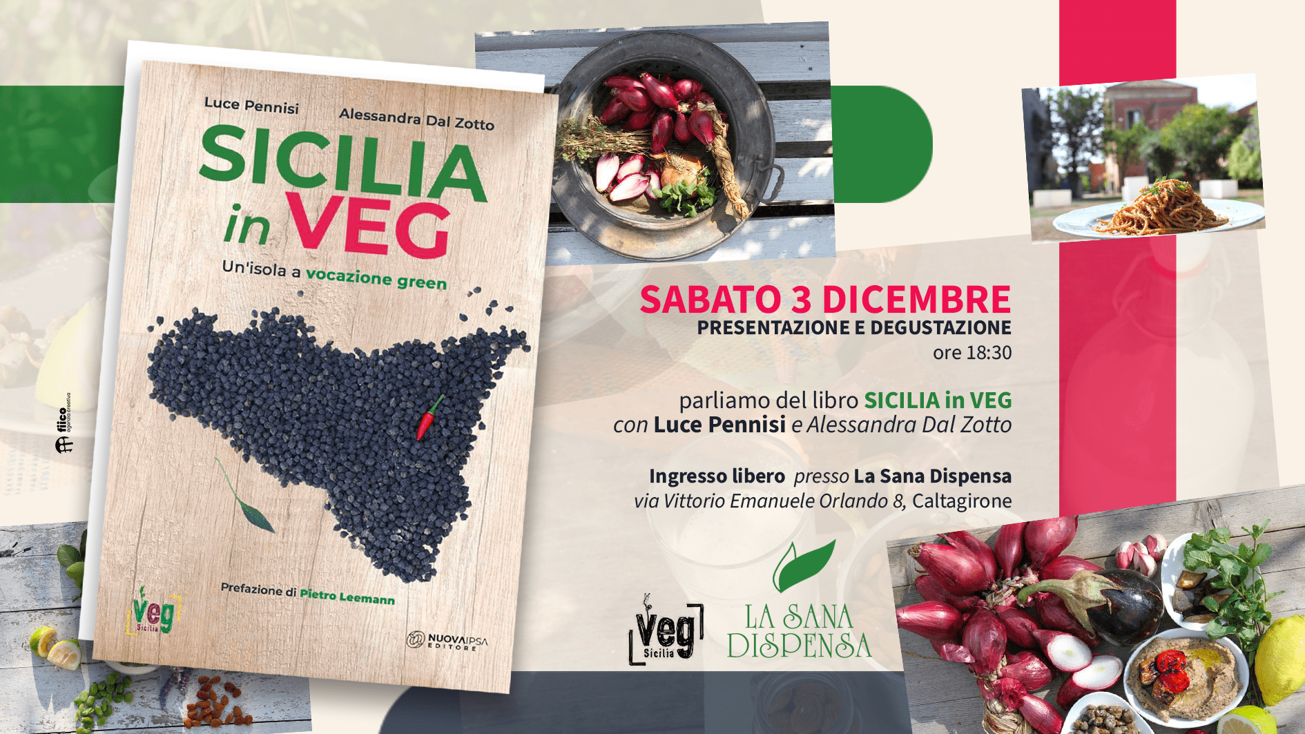 Evento Libro Sicilia in Veg - un isola a vocazione green